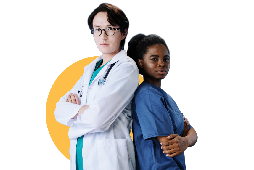 Médecins dos à dos